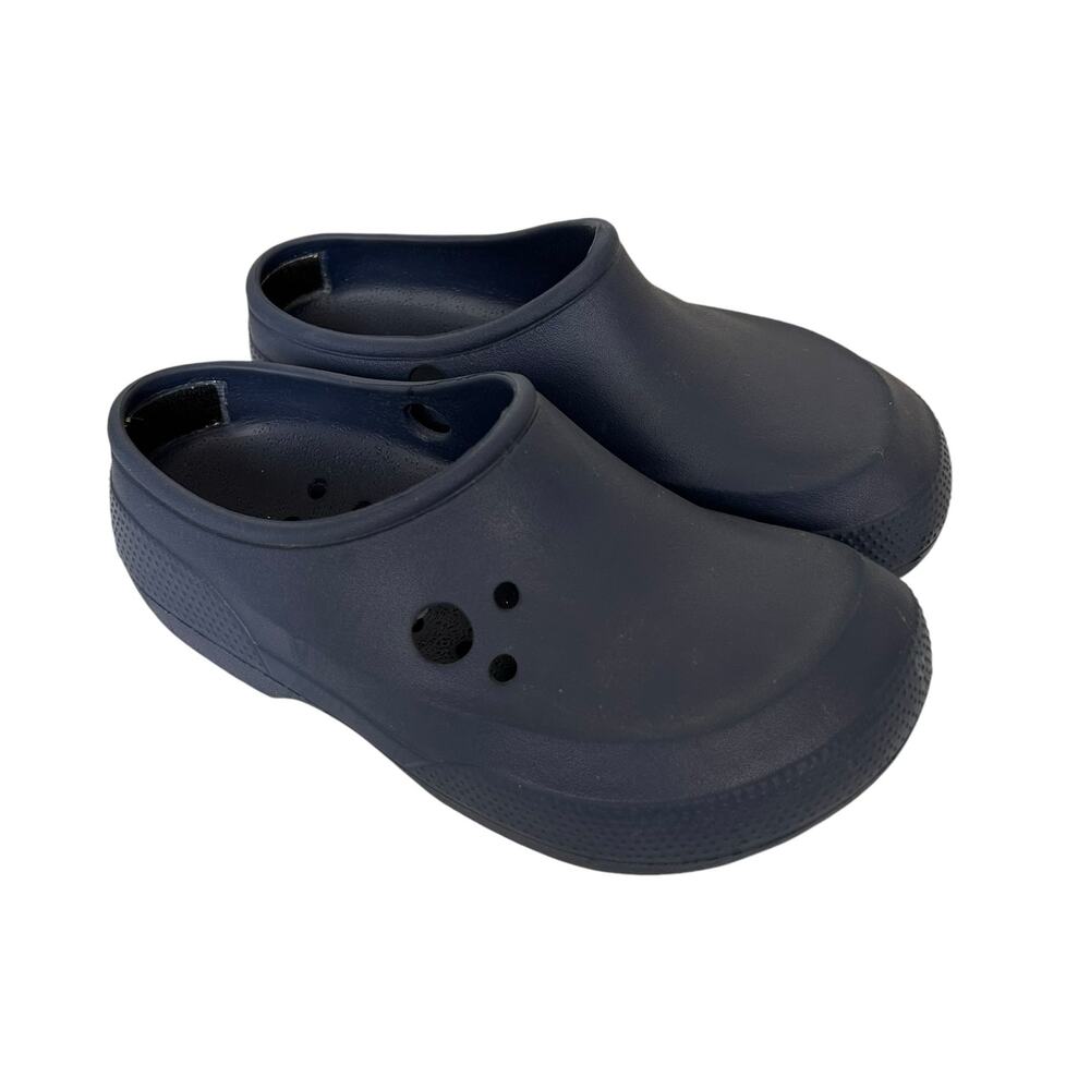 Crocs Navy Blue Clogs Sz 3 Youth